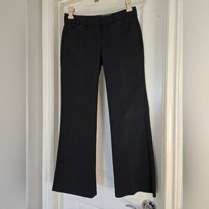 Theory Slim Fit Flare Dress Pants – Size 0 – Dark Navy Blue Stretch Cotton